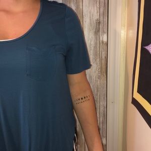 Old Navy Navy Blue Pocket Tee